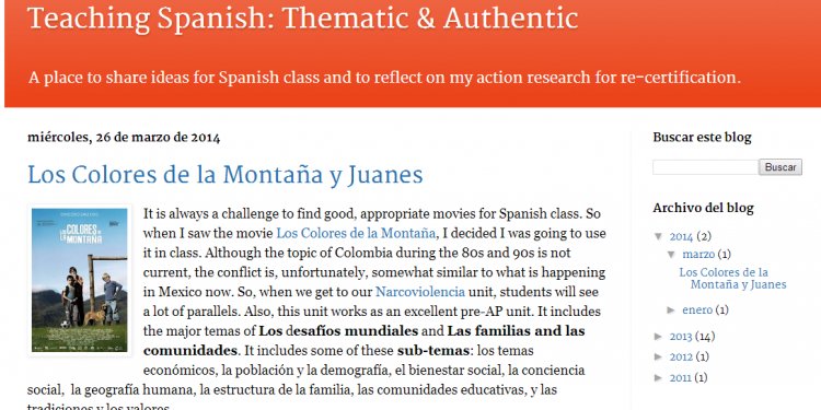 Great blogs for spanish