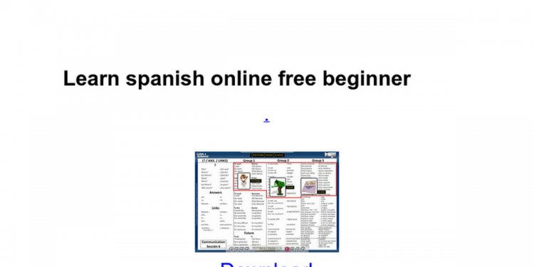 Learn spanish online free