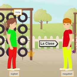 Online game for learning Spanish